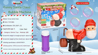 Electric Santa Claus Bubbles Machine