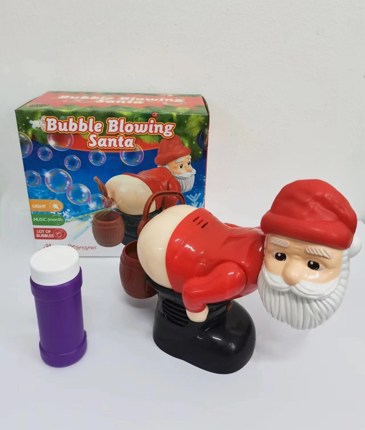 Electric Santa Claus Bubbles Machine